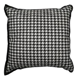 NEW $795 Ralph Lauren Linen Throw Pillow! 23 x 23 Black & White Houndstooth USA